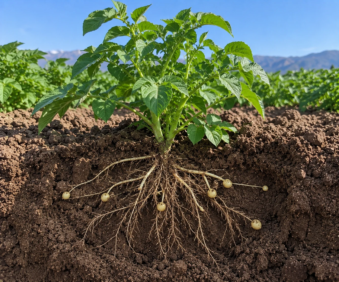 Papa, etapa Inicio de tuberización
